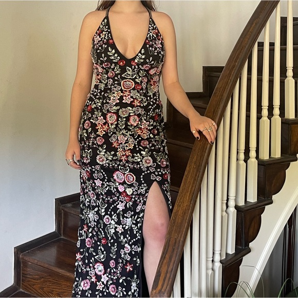 COPY - Size 0 Primavera beaded prom dress - Picture 2 of 5